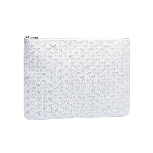 Pochette plate motif monogramme