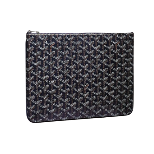 Pochette plate motif monogramme